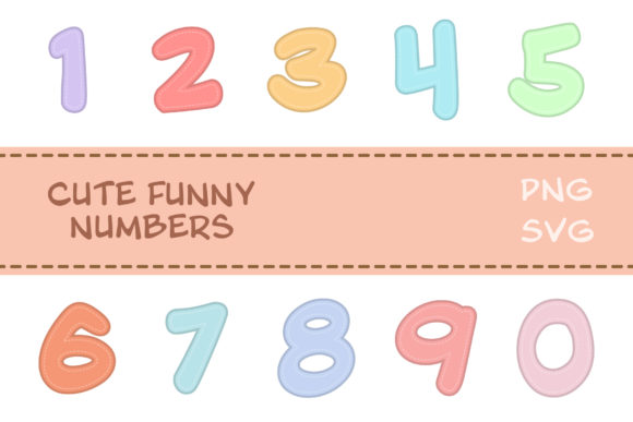 0-9 Number Graphics for Branding and Marketing