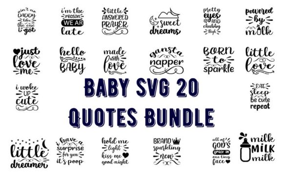 Baby Funny 20 Quotes Bundle