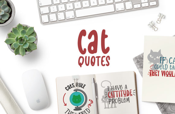 Cat Graphics for Crafts