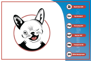 Fun Dog Head Graphic for Branding