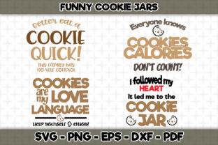 Funny Cookie Jars Bundle: Graphics for Crafts That Sell