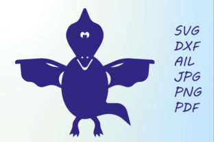 Funny Pteranodon Graphics for Crafts