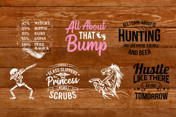 Funny T-shirt Bundle Graphics for Crafts