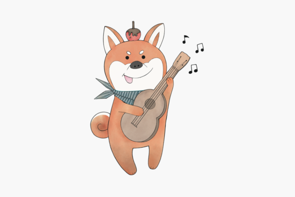 Graphic Magic for Crafts: Dog Fall Music Sublimation Png Flie