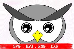 Owl Face Cute Funny Graphics for Crafts